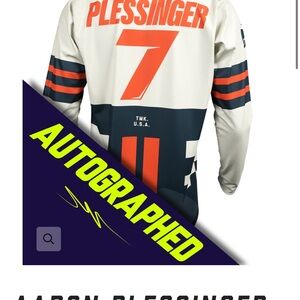 Autographed Racing Jersey with Orange and Navy Accents